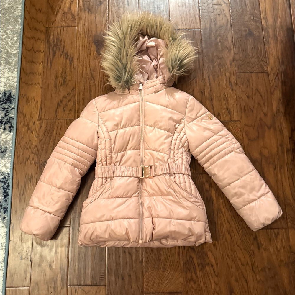 Michael Kors Puffer Jacket, Size: Kids 10/12, Color: Dusty Rose